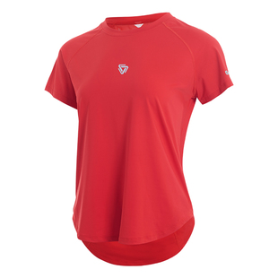 科里芙运动上衣女透气薄款宽松遮肉显瘦时尚晨跑步短袖瑜伽健身服