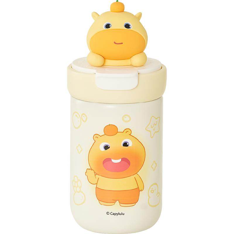 言仓水豚噜噜联名双饮保温杯可爱水杯保冷情侣闺蜜女新年生日礼物