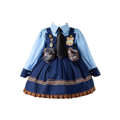 Hi！Fish女童朱迪警官cos公主裙