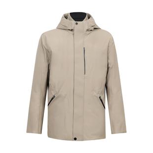 珈仕达通勤羽绒冬季新品男士品质肌理暗格纹连帽羽绒服