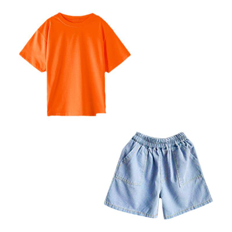 六一儿童演出服装幼儿园舞蹈牛仔糖果色毕业照小学生啦啦队表演服