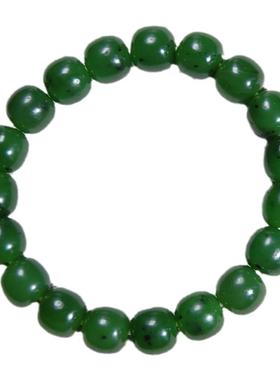 老型珠手串手链碧玉籽料和田玉