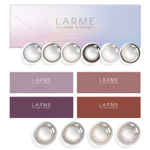 [高透氧187]Larme斓目硅水凝胶美瞳氧气片奶乌月光大直径日抛10片