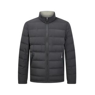 MENHARDUM/蔓哈顿秋冬新品鸭绒立领羽绒服短款修身纯色保暖外套男