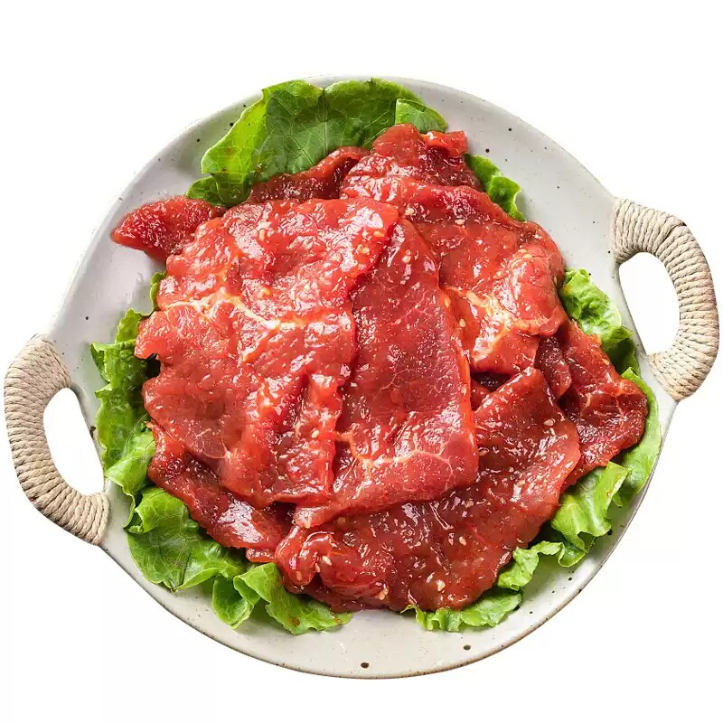 牛肉片500g新鲜调理腌制冷冻食材