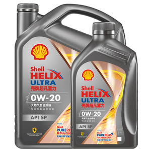 壳牌超凡喜力 焕耀版0W-20全合成润滑油汽车机油官方正品SP级 5L