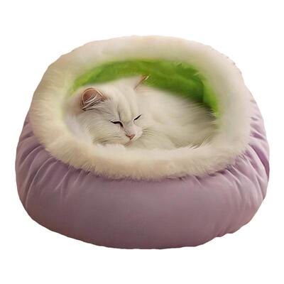 爪迷深度睡眠猫窝冬季保暖毛绒