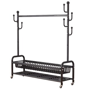 卧室落地挂衣架家用晾衣架房间衣帽架简易挂衣服架子收纳衣柜飘窗