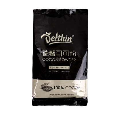 德馨高脂可可粉深黑防潮马来西亚碱化CoCo粉 茶饮蛋糕面包烘焙1kg