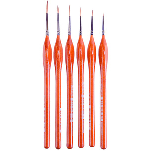 蒙玛特尼龙勾线笔水彩软毛油画特细面相笔极细手绘描线笔勾画笔套装水粉丙烯国画工笔画学生用美术描边细毛笔