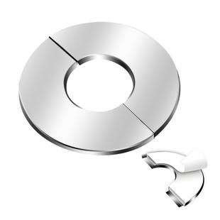 水龙头角阀201不锈钢装饰盖遮丑圈分体拼接烟道水管遮挡盖板304钢