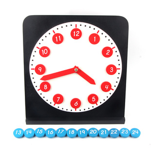 蒙氏教具儿童益智力蒙台梭利2-3-4-5-6岁活动时钟表玩具认识时间