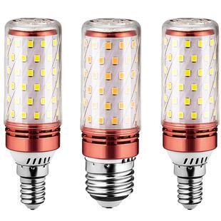 E27螺纹口e14小螺口节能灯泡led玉米灯家用照明超亮吊灯光源暖光