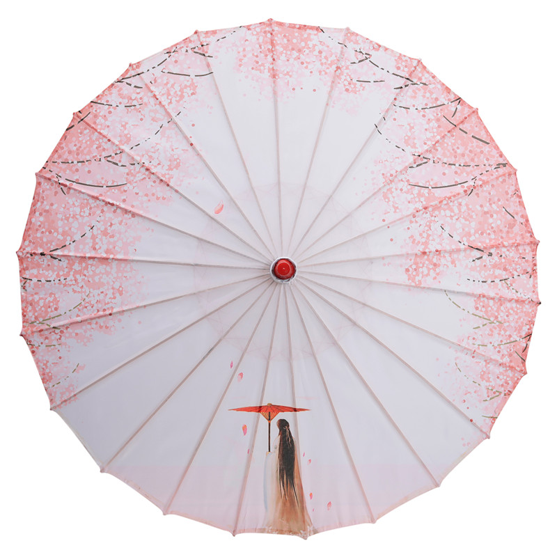 古代女子古装汉服油纸伞 流苏伞摄影走秀道具伞防雨飘带伞古风伞
