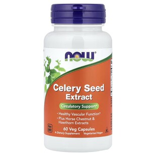 美国 Now Foods Celery seed 芹菜籽+七叶树籽+山楂 提取物 60粒