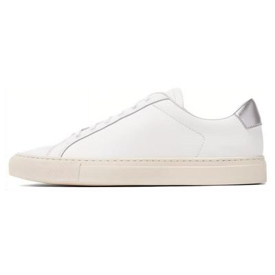 COMMON PROJECTS 皮革 圆头平底系带 低帮 板鞋 女款 白色