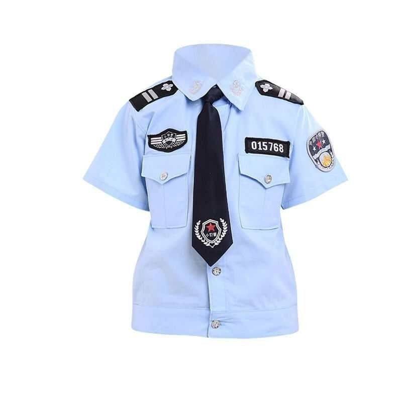 儿童警男女童小孩交警演出装备全套公安警官服帅气警察表演服