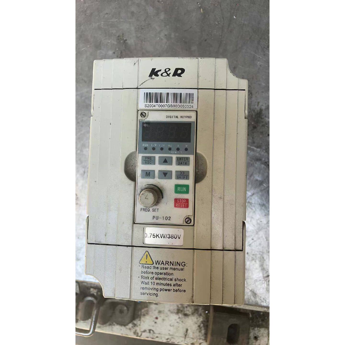 议价-科润变频器,3800V,0.75KW,成色如图,功能