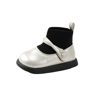 女宝宝鞋子冬季加绒棉鞋软底学步鞋婴儿小童靴子女童鞋短靴公主鞋
