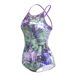 TOSWIM连体竞技泳衣女2025年新款爆款细闪游泳衣性感温泉泳装显瘦