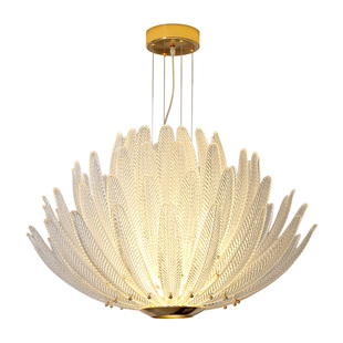 NEIWAI内外意式轻奢穆拉诺客厅吊灯创意羽毛个性艺术卧室书房灯具