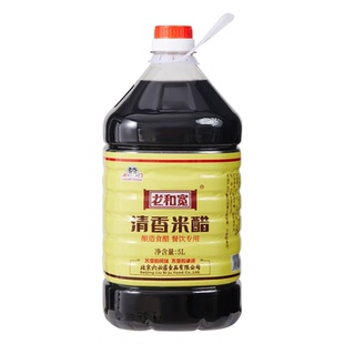 龙门清香米醋大桶实惠装醋商用大桶酿造米醋食醋家用食用凉拌醋5L