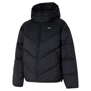 NIKE耐克女子羽绒服夹克冬STORM-FIT宽松连帽拒水外套HV5236-010