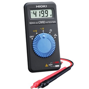 HIOKI日置数字万用表小型便携式3244-60日本超薄袖珍卡片式万用表