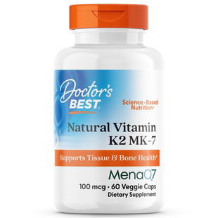 Doctor's Best多特倍斯维生素K2MK-7MenaQ7 100mcg*60粒