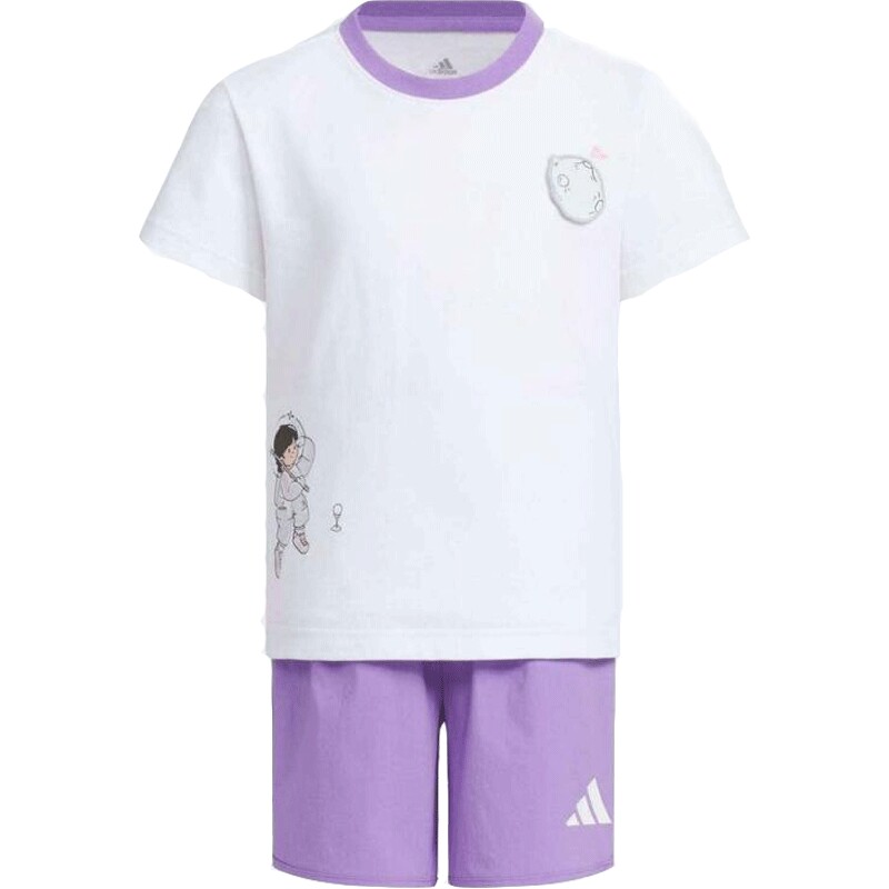adidas阿迪达斯小童LG TEE SET运动休闲短袖套装JM7977