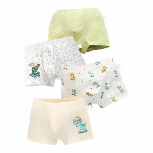 儿童内裤男童纯棉四角三角裤全棉a类全棉宝宝平角短裤不夹屁屁