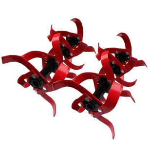 微耕机加厚旱地刀总成硬土耕地松土柴油机旋耕刀具农机配件耕地刀