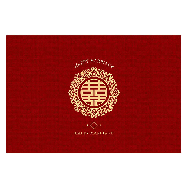 高级感红色入户门地垫喜庆好打理