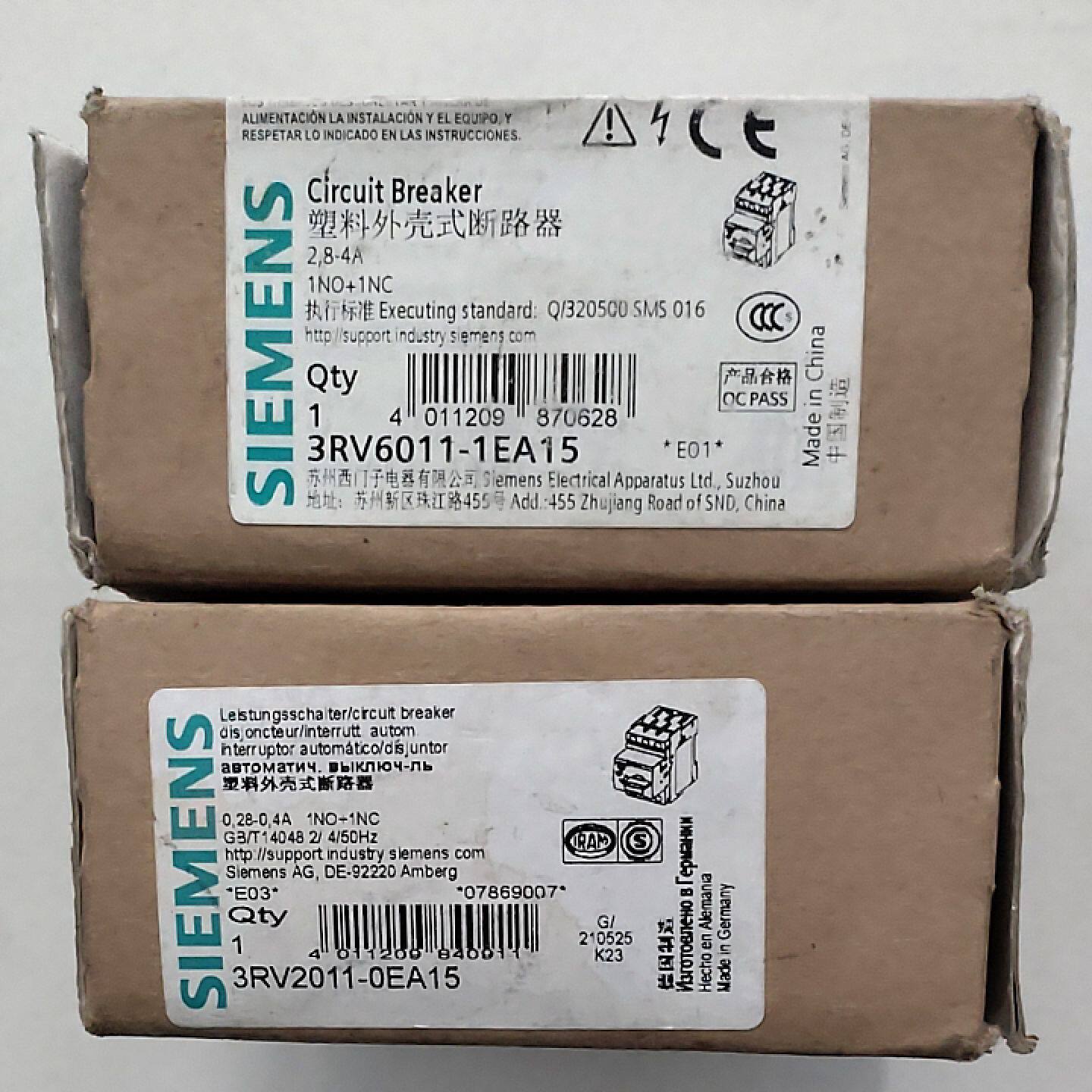 议价西门子 3RV2011-0EA15 塑料外壳式断路器 133A1