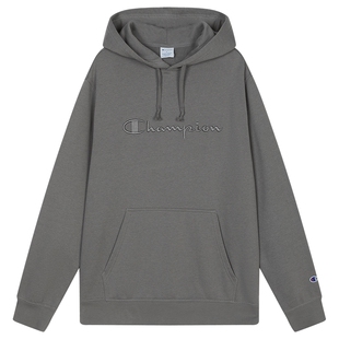 【丁禹兮同款】Champion冠军连帽加绒卫衣男25冬季新款立体刺绣秋