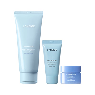 【官旗发货】兰芝新水酷洗面奶洗卸合一清洁保湿温和不紧绷洁颜膏