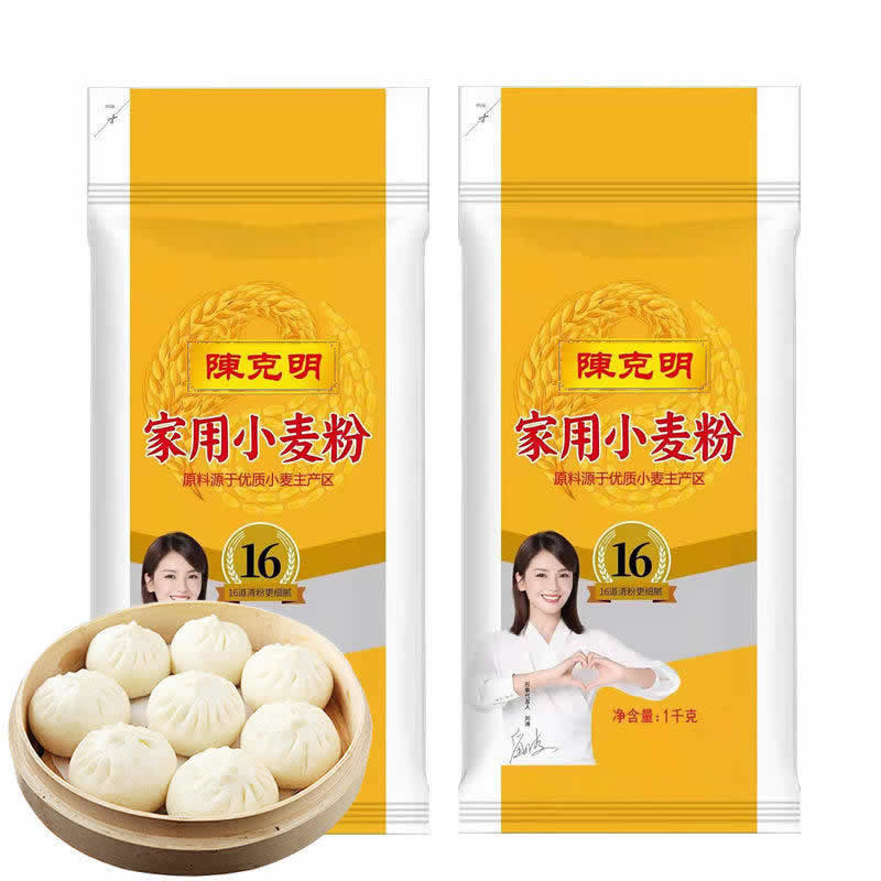 陈克明中筋面粉家用小麦粉1kg