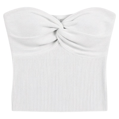 Solid color twisted woven tight strap 女式纯色扭织紧身小吊带