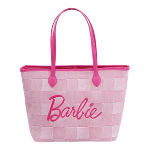 Barbie芭比官方正品粉色女包包托特包大容量单肩包手提包挎包礼物
