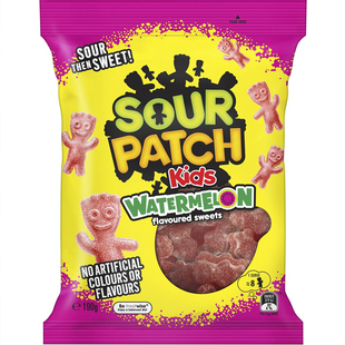 澳洲代购直邮Sour Patch 酸甜西瓜强劲酸味小人造型果味软糖 190g