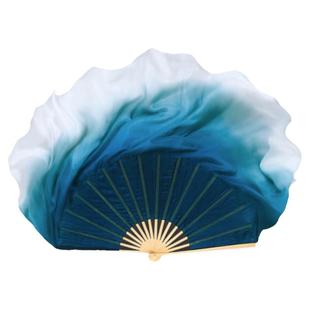 扇子舞蹈扇真丝跳舞扇中国风古典舞水墨儿童扇胶州秧歌扇广场舞扇