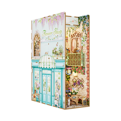 同趣巷陌花社感应书立diy小屋女