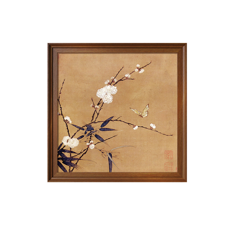 【免打孔】宋代美学花卉茶室挂画