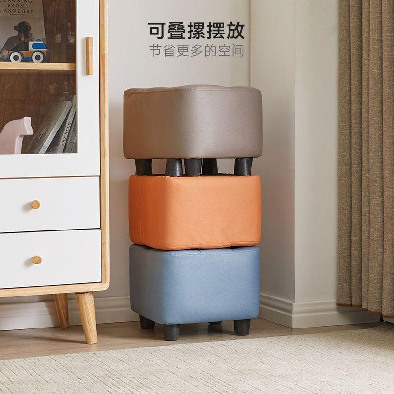 小凳子矮凳客厅换鞋凳家用家用软座轻创意凳客厅茶几简约板凳奢凳