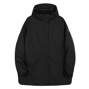 TECTOP探拓户外秋冬女士摇粒绒内胆中长上衣两件套防风保暖通勤服