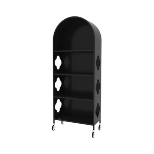 法式复古家用客厅穿衣镜可移动全身镜子落地杂志书架收纳柜置物架