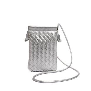 放手机的包包女斜挎手机包韩版编织小包包2026新款女包单肩小挎包