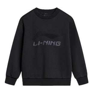 李宁童装儿童卫衣男童冬季新款青少年男孩加绒加厚保暖一体绒上衣