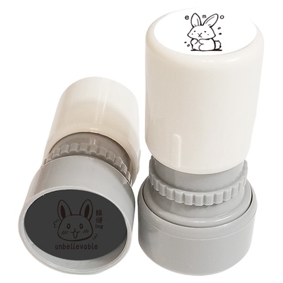 印德美兔章手账送油可爱兔兔