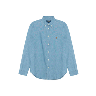 【自营】RALPH LAUREN儿童款单排扣纯色休闲长袖衬衫323703283